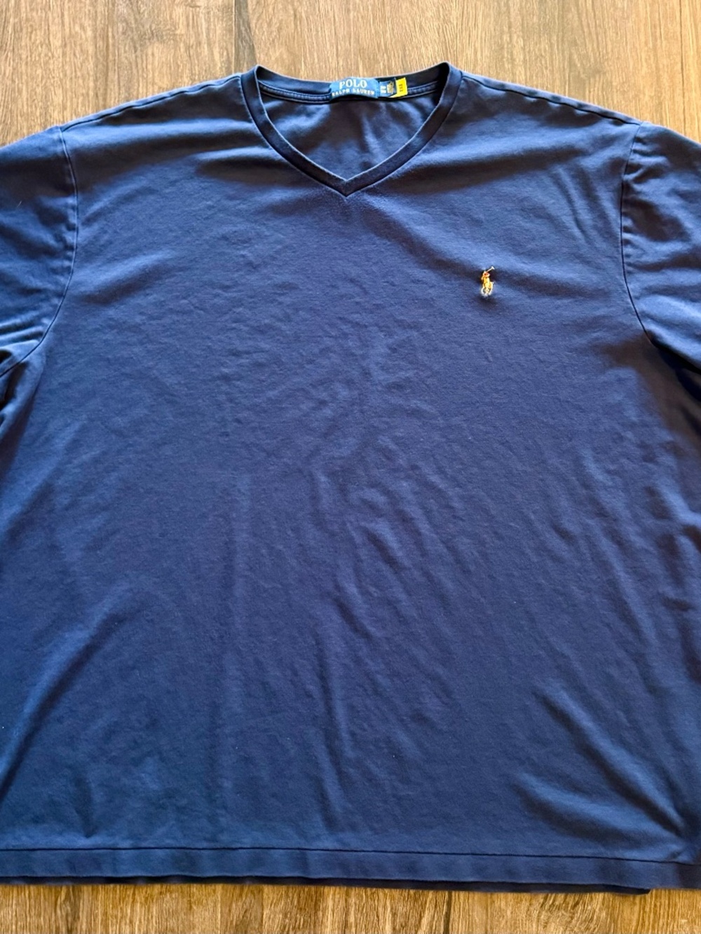 Polo Ralph Lauren Men's Big & Tall V-neck T-Shirt - Blue - Size 3XB